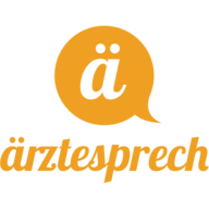 Ein Logo von aerztesprech